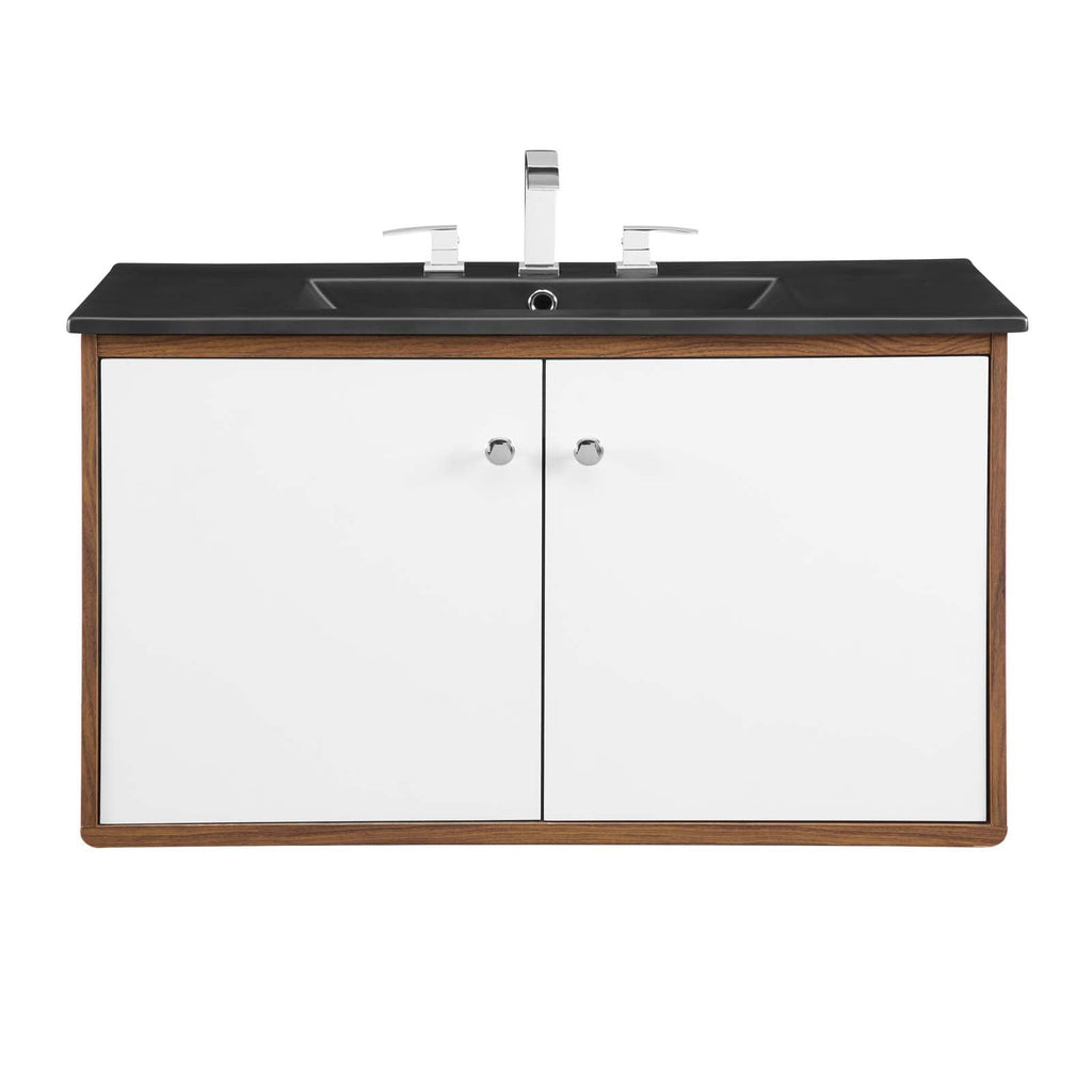 Transmit 36" Wall-Mount Bathroom Vanity by Modway