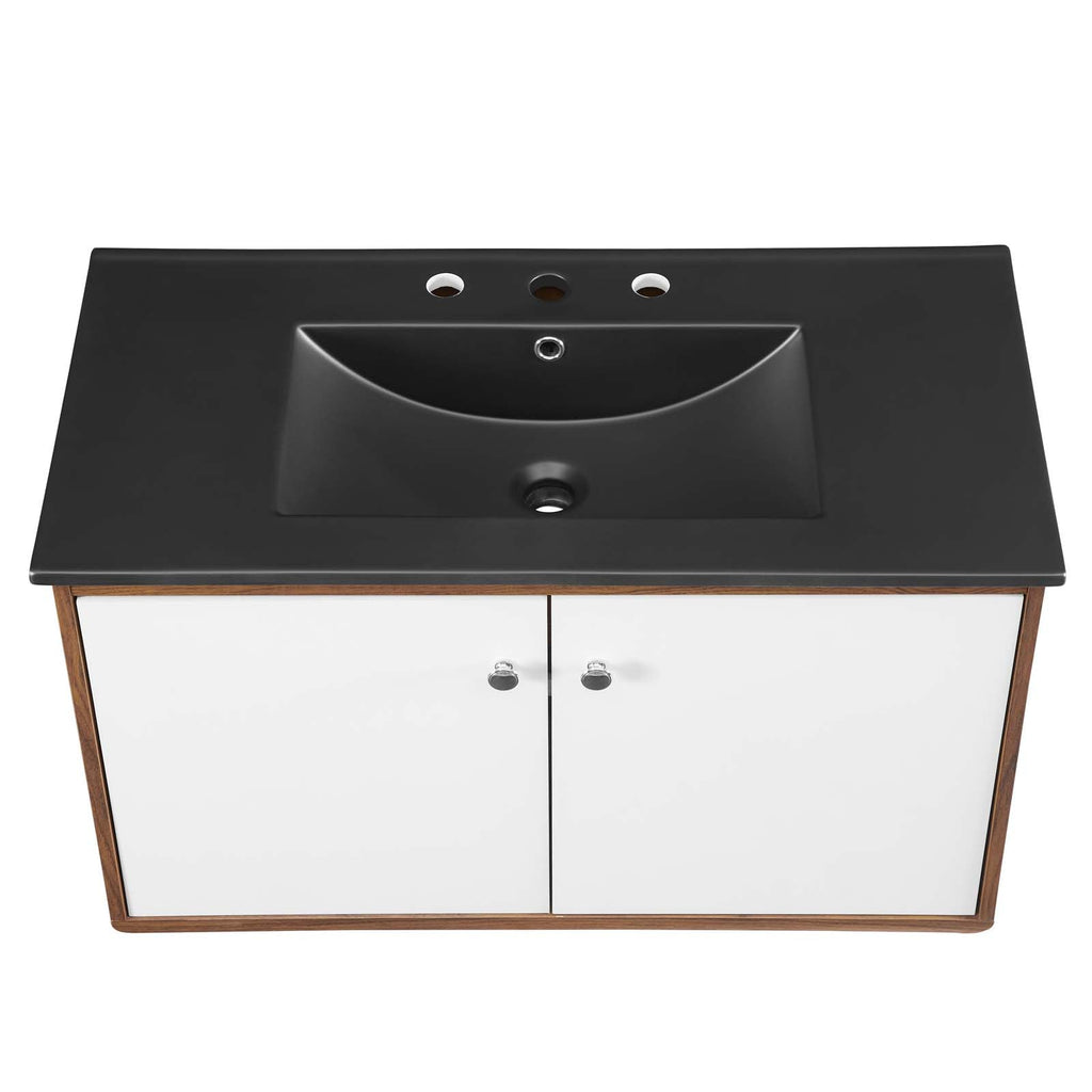 Transmit 36" Wall-Mount Bathroom Vanity by Modway