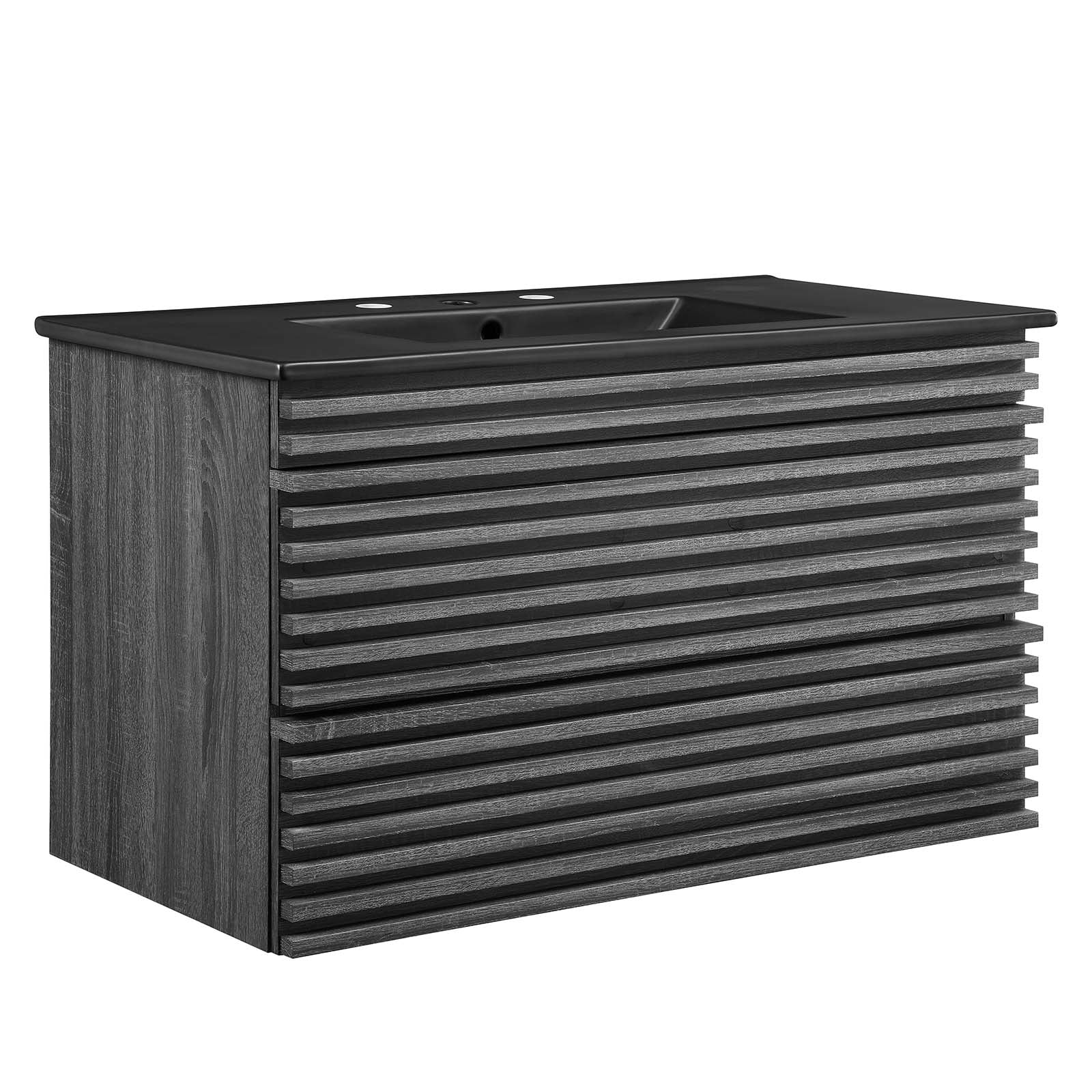 Render 36" Wall-Mount Bathroom Vanity by Modway