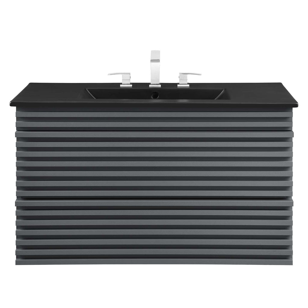 Render 36" Wall-Mount Bathroom Vanity by Modway