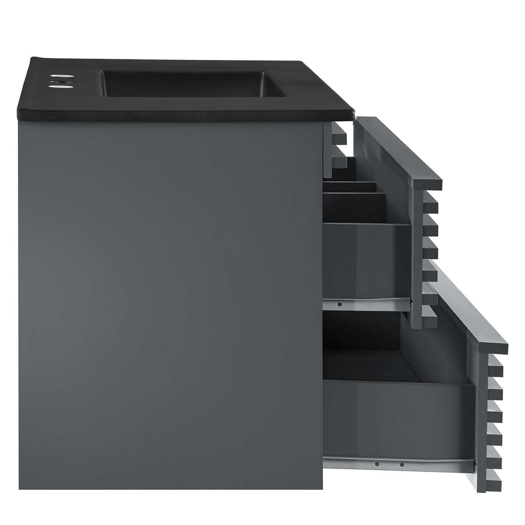 Render 36" Wall-Mount Bathroom Vanity by Modway