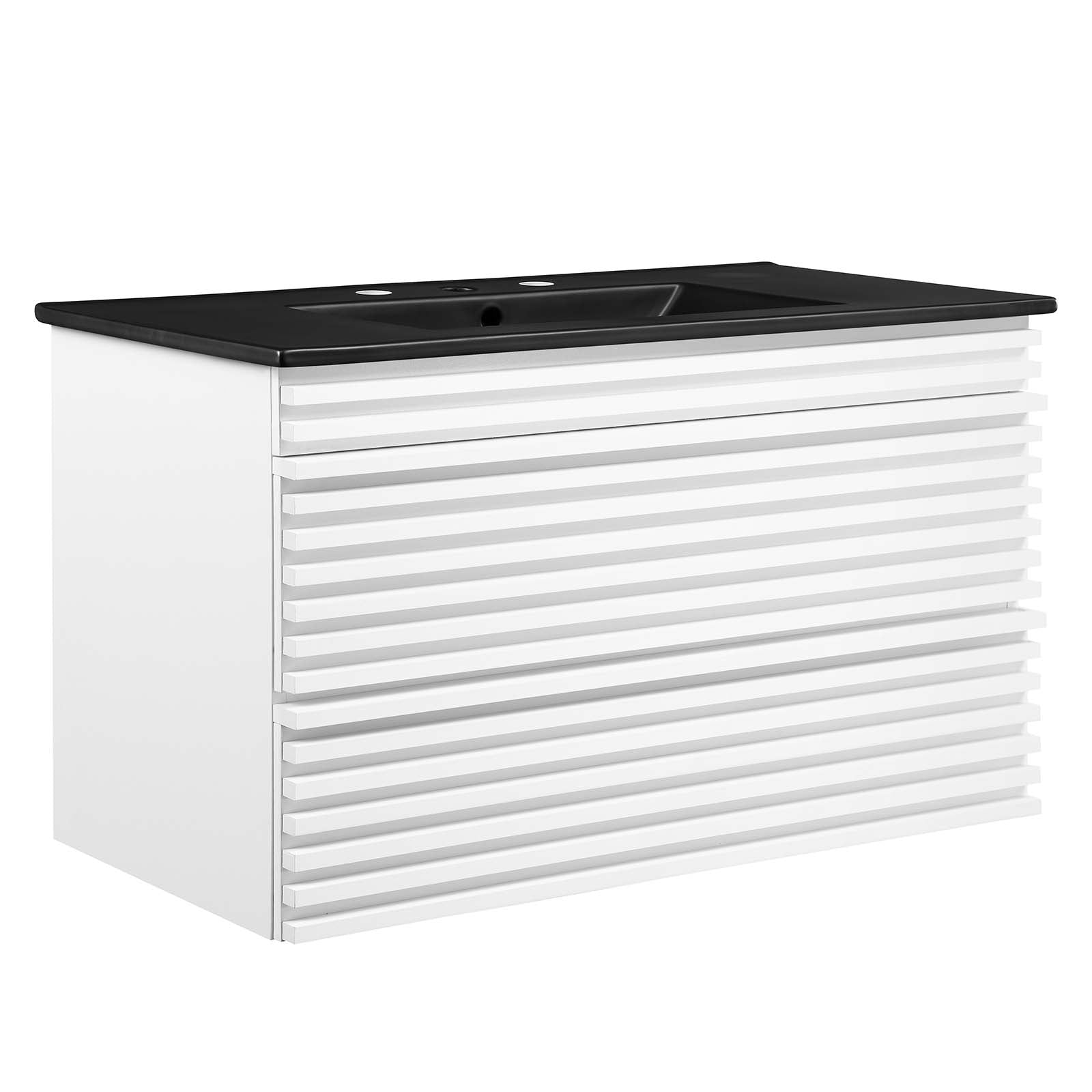 Render 36" Wall-Mount Bathroom Vanity by Modway