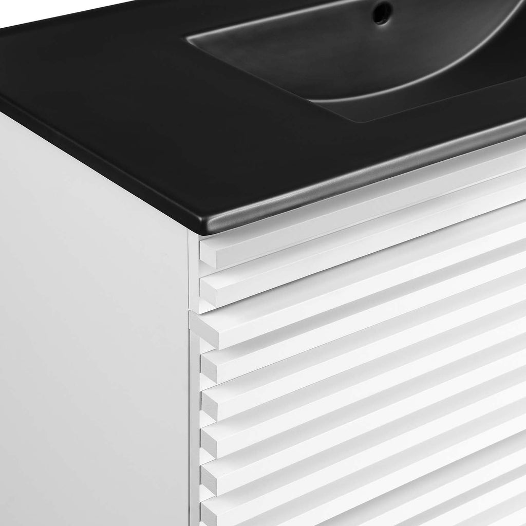 Render 36" Wall-Mount Bathroom Vanity by Modway