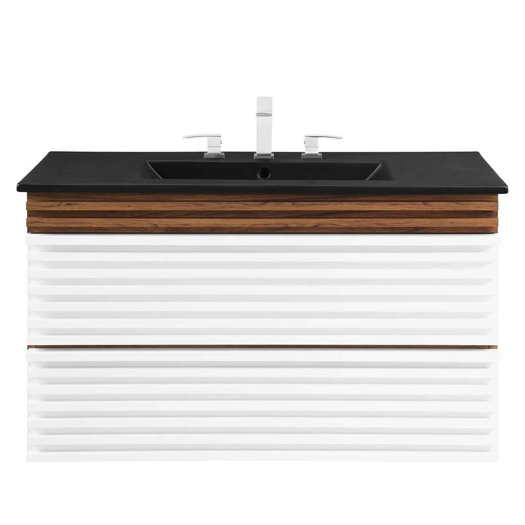 Render 36" Wall-Mount Bathroom Vanity by Modway