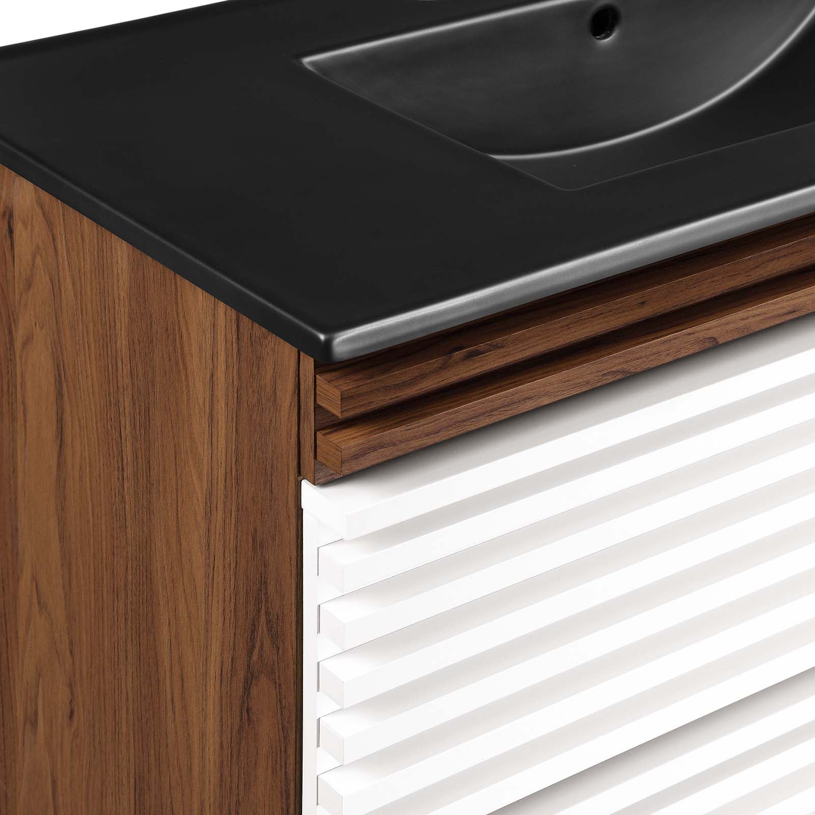 Render 36" Wall-Mount Bathroom Vanity by Modway