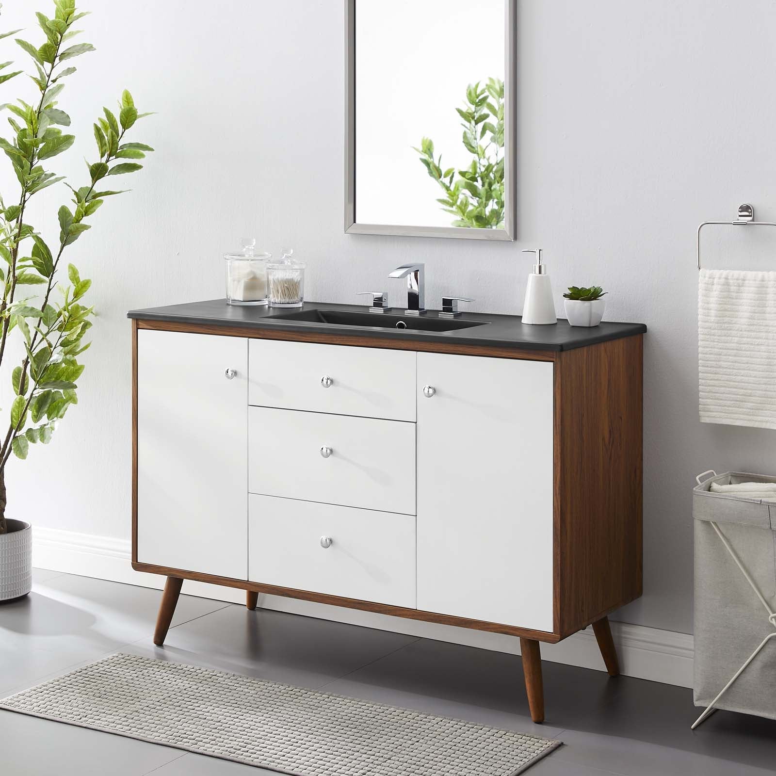 Transmit 48" Single Sink Bathroom Vanity by Modway