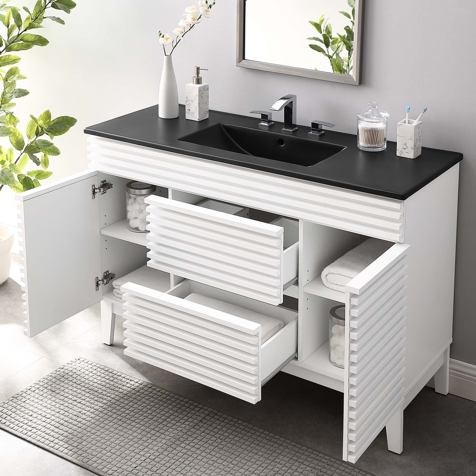 Render 48" Single Sink Bathroom Vanity by Modway