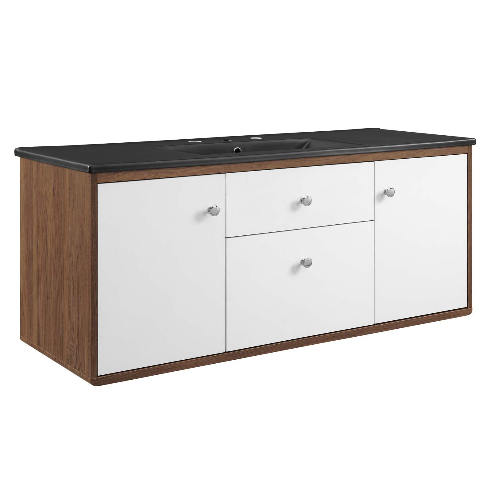 Transmit 48" Wall-Mount Bathroom Vanity by Modway