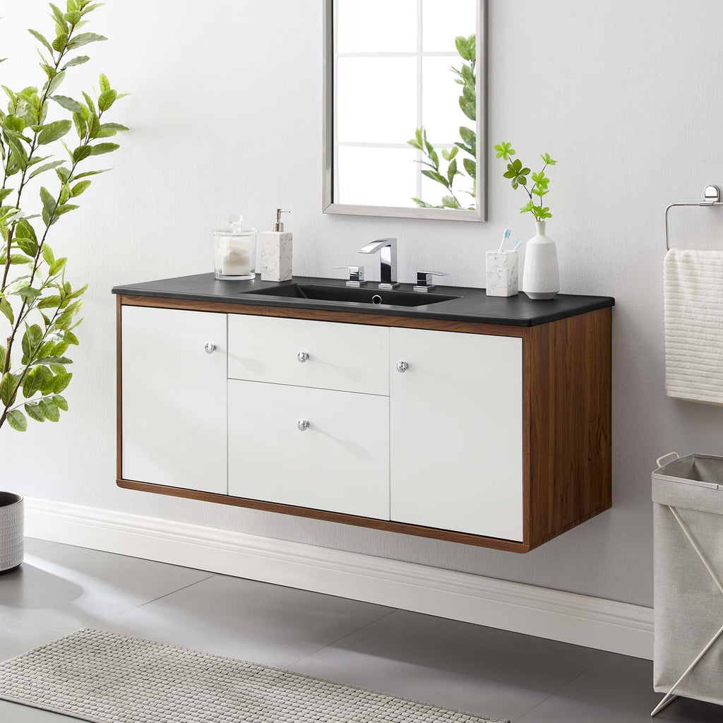 Transmit 48" Wall-Mount Bathroom Vanity by Modway