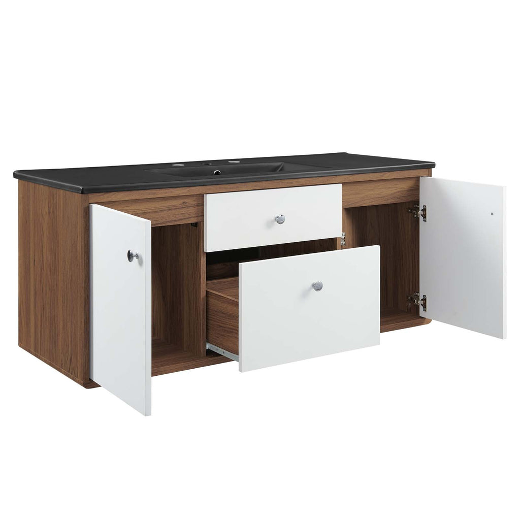 Transmit 48" Wall-Mount Bathroom Vanity by Modway