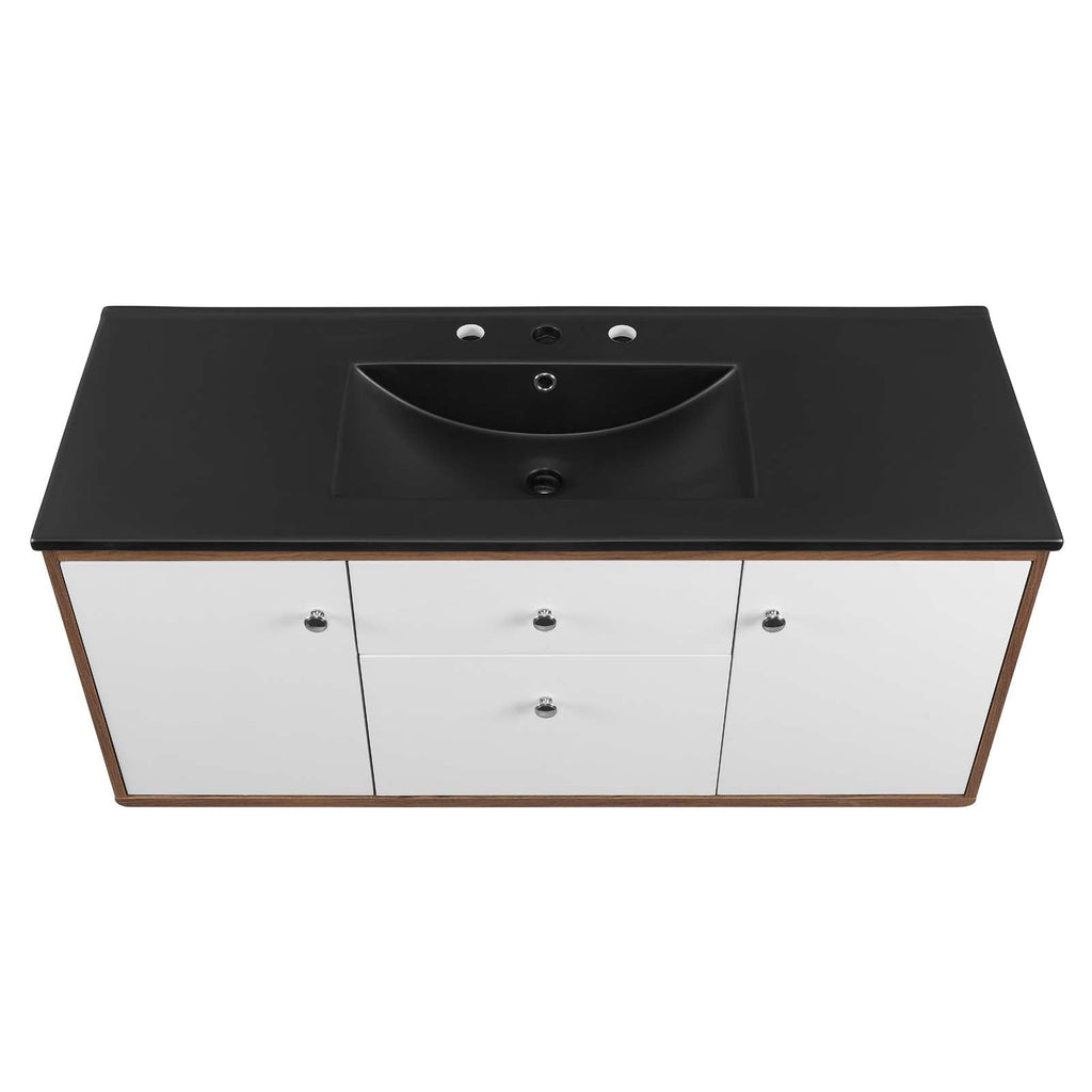 Transmit 48" Wall-Mount Bathroom Vanity by Modway