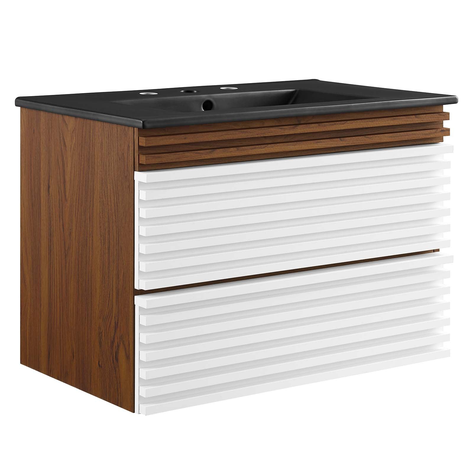 Render 30" Wall-Mount Bathroom Vanity by Modway