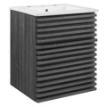 Render 18" Wall-Mount Bathroom Vanity by Modway