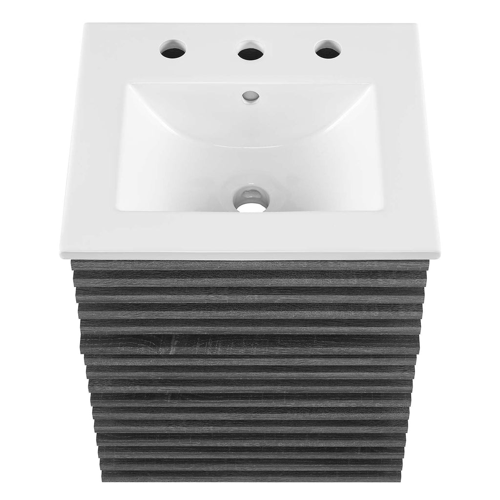 Render 18" Wall-Mount Bathroom Vanity by Modway