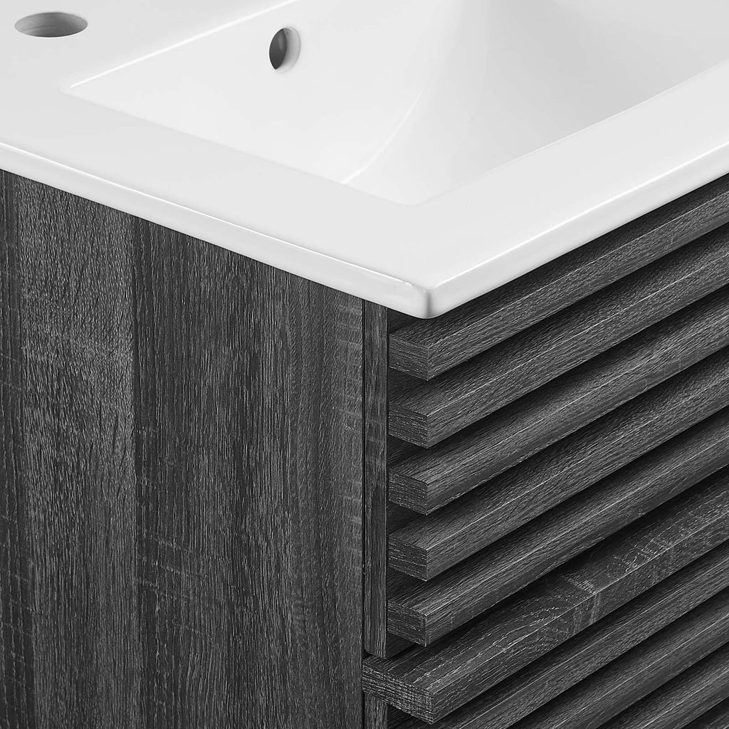 Render 18" Wall-Mount Bathroom Vanity by Modway