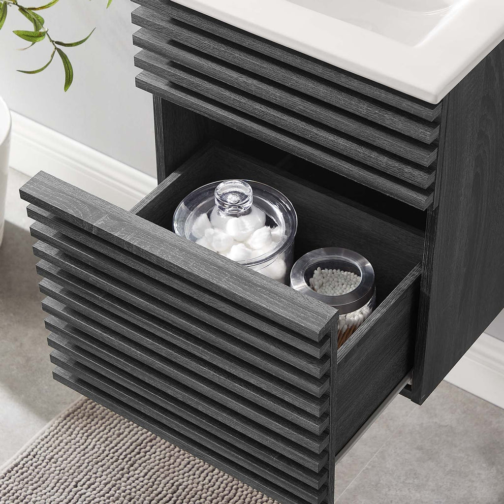 Render 18" Wall-Mount Bathroom Vanity by Modway