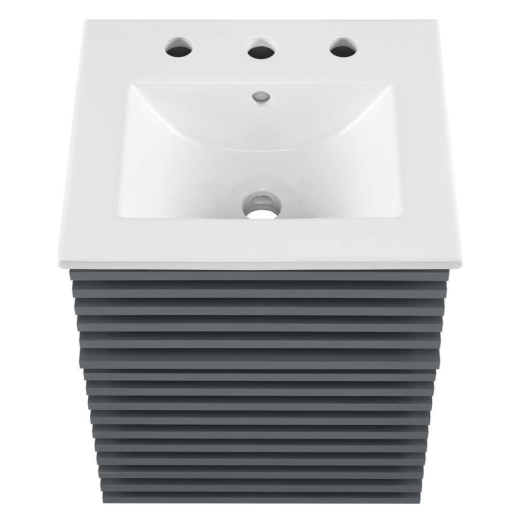 Render 18" Wall-Mount Bathroom Vanity by Modway