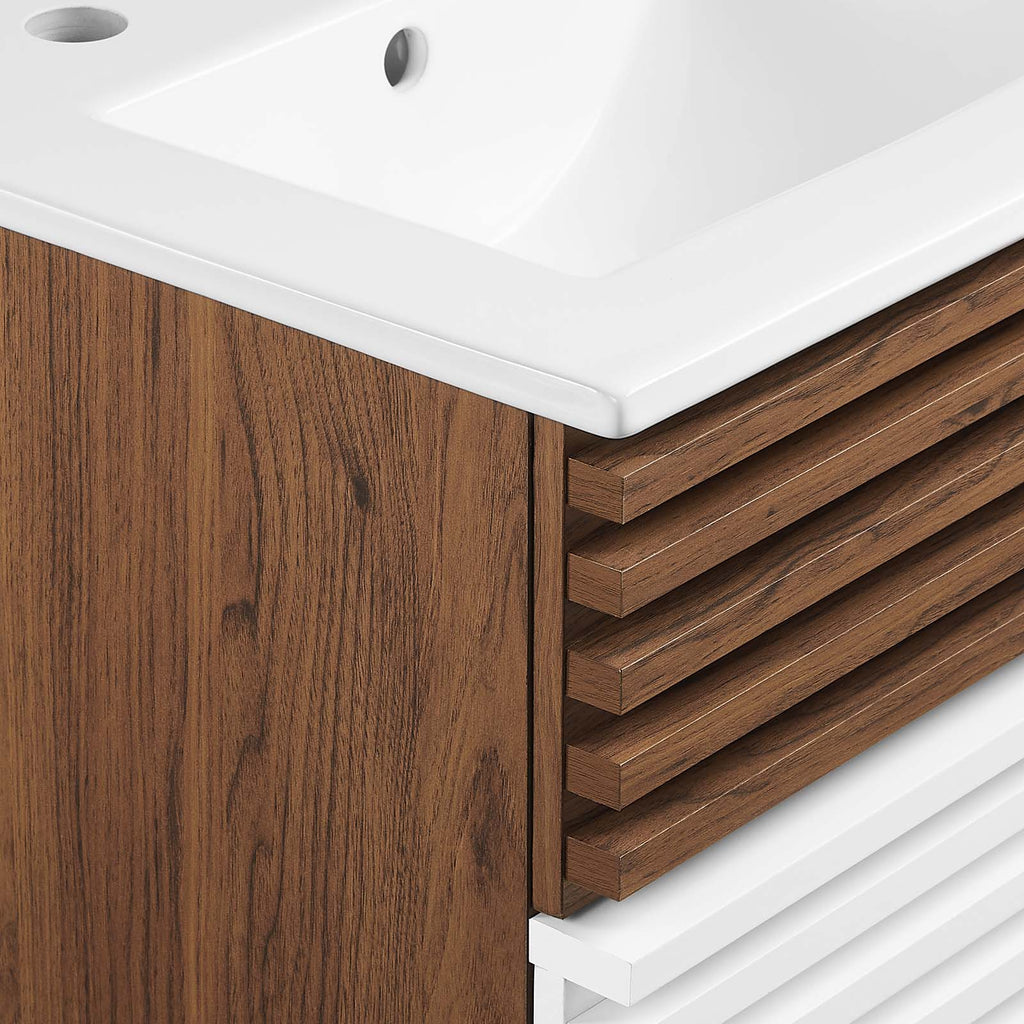 Render 18" Wall-Mount Bathroom Vanity by Modway