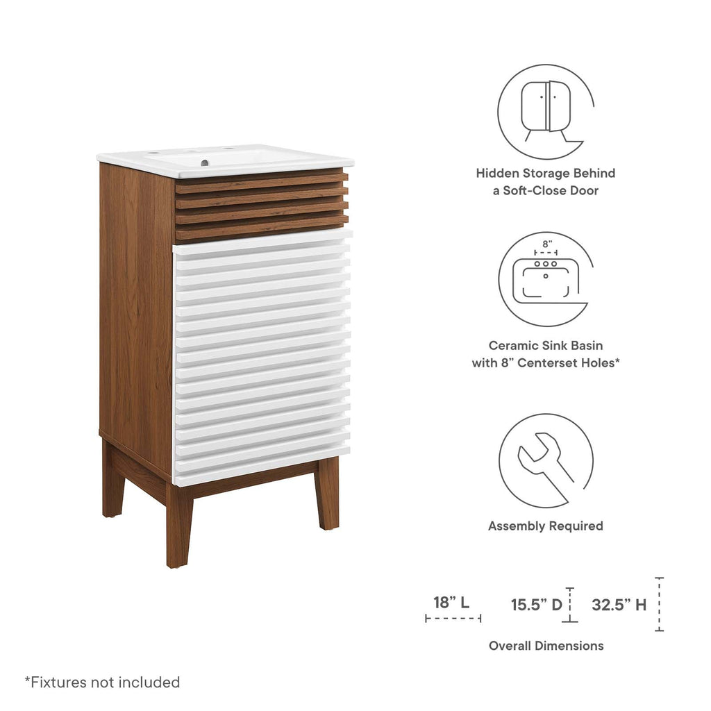 Render 18" Bathroom Vanity Cabinet by Modway