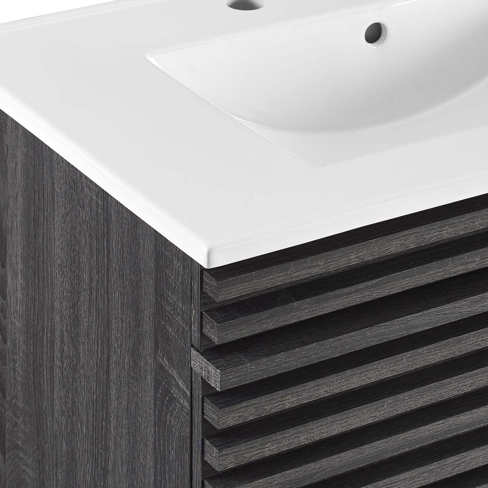 Render 30" Wall-Mount Bathroom Vanity by Modway