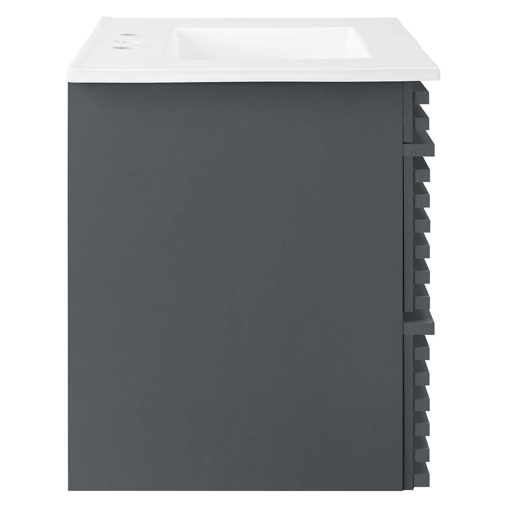 Render 30" Wall-Mount Bathroom Vanity by Modway