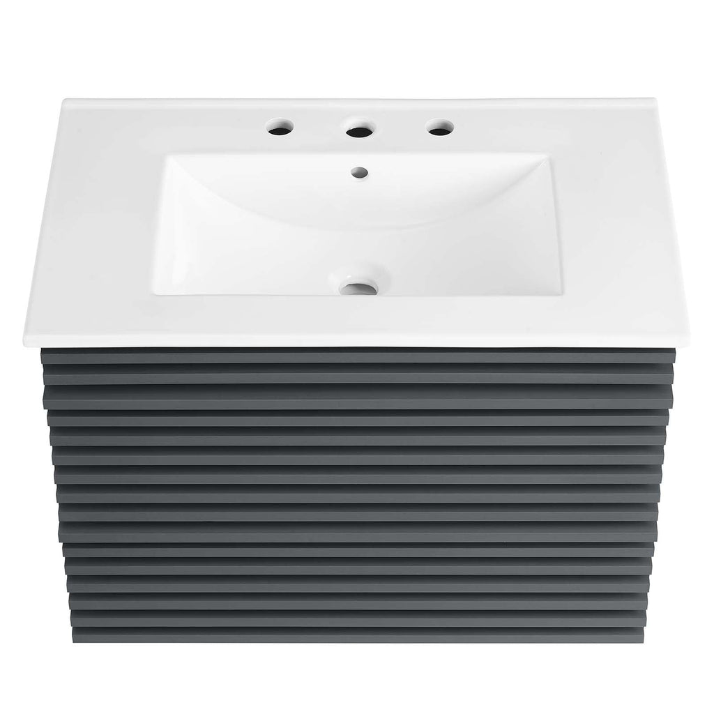 Render 30" Wall-Mount Bathroom Vanity by Modway