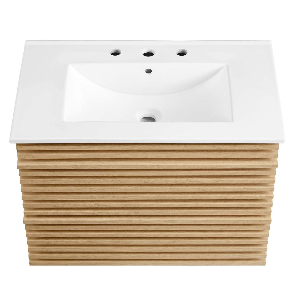 Render 30" Wall-Mount Bathroom Vanity by Modway