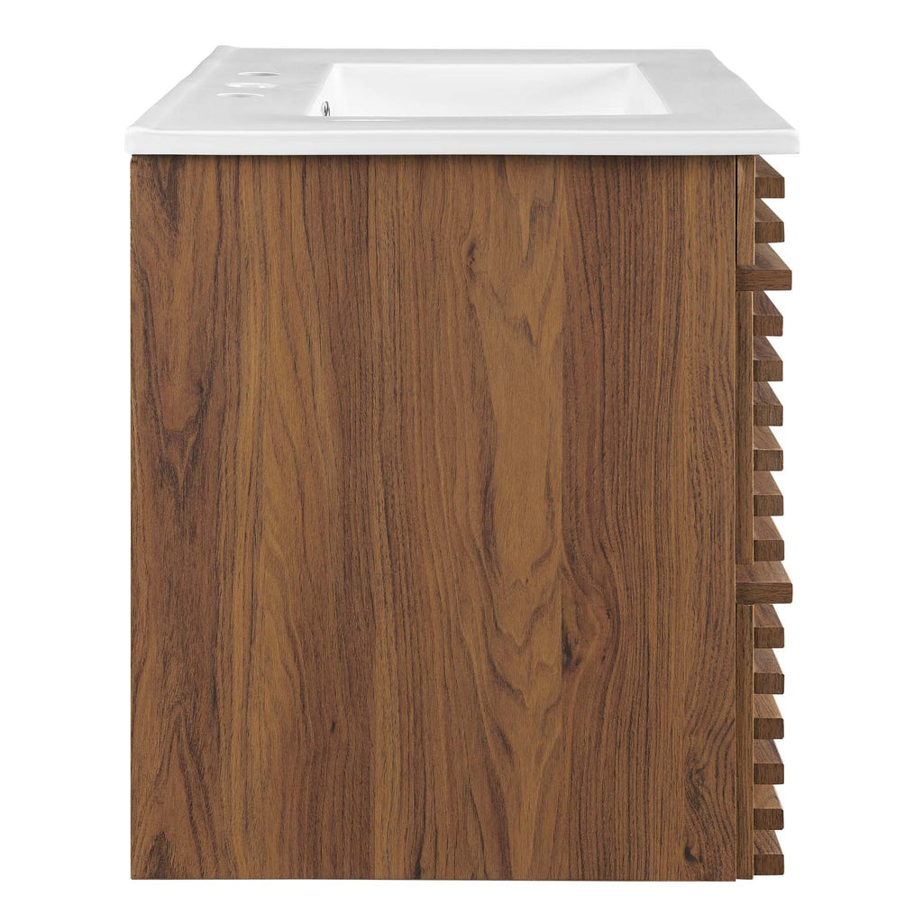 Render 30" Wall-Mount Bathroom Vanity by Modway