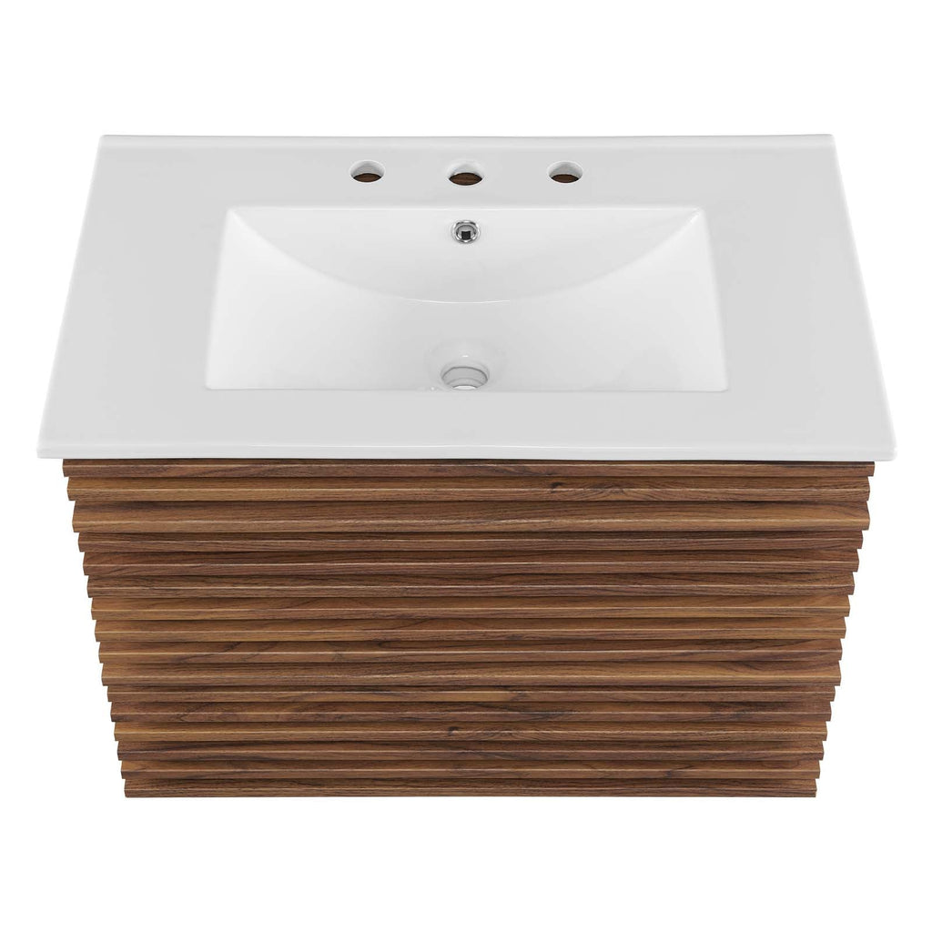 Render 30" Wall-Mount Bathroom Vanity by Modway