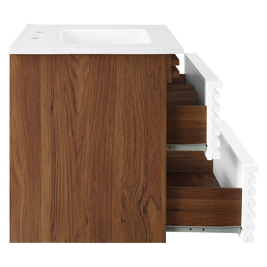 Render 30" Wall-Mount Bathroom Vanity by Modway
