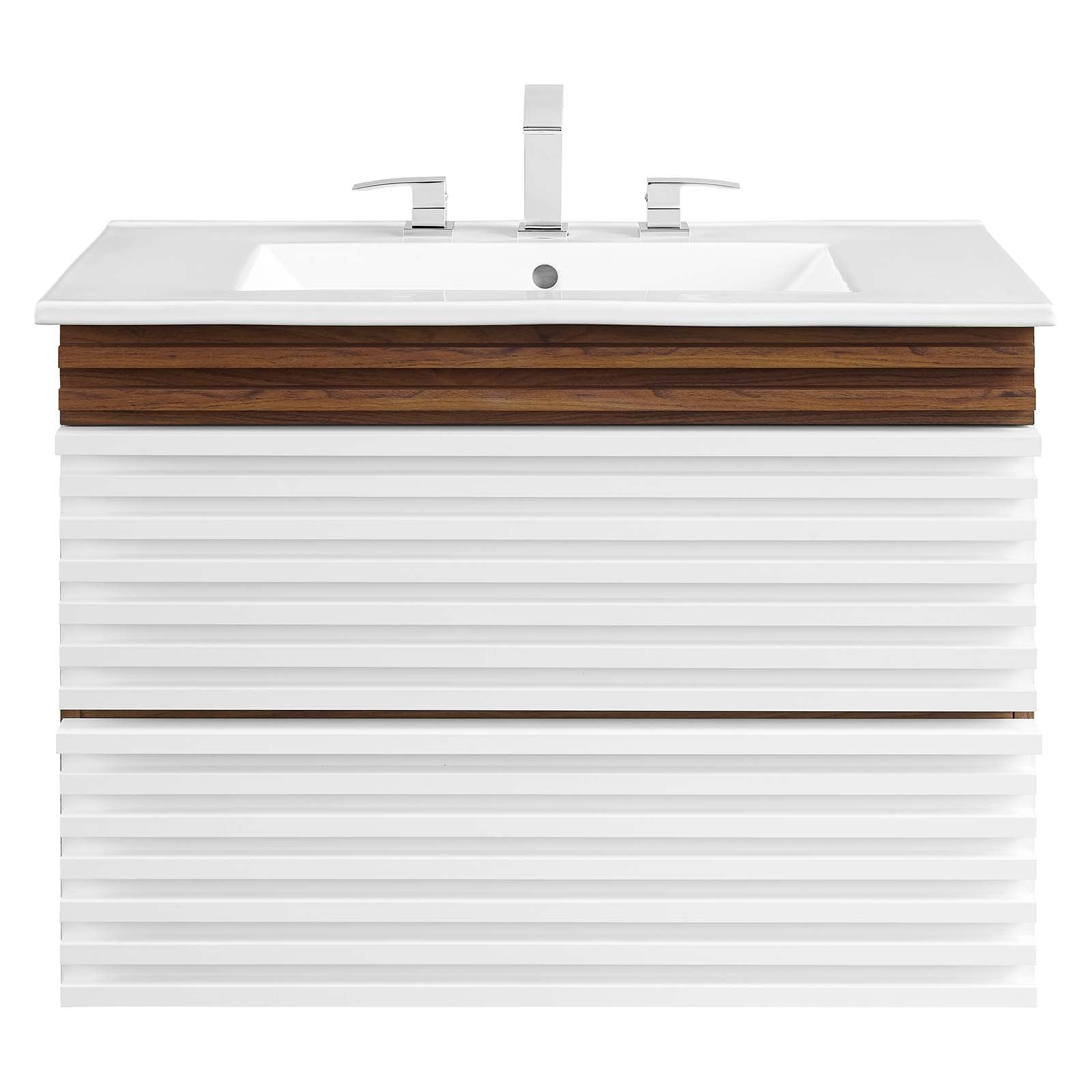Render 30" Wall-Mount Bathroom Vanity by Modway