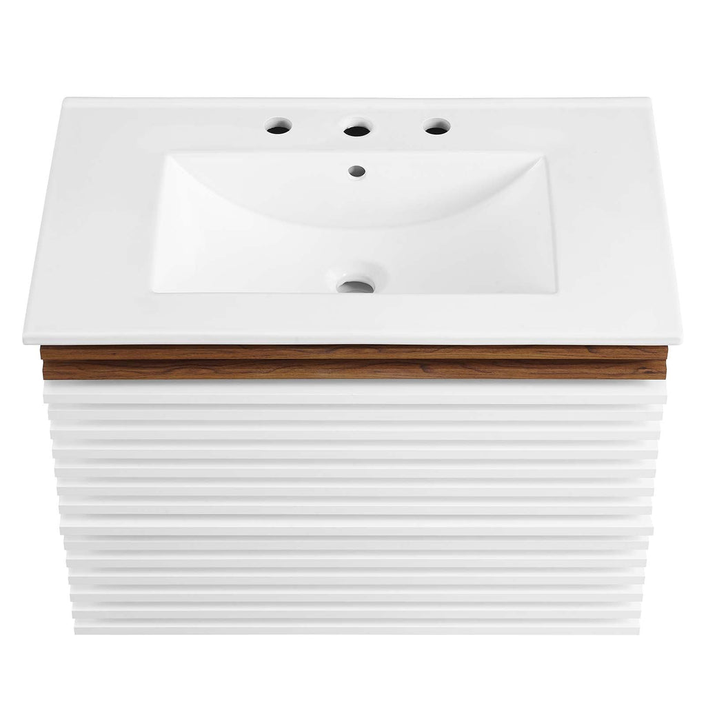 Render 30" Wall-Mount Bathroom Vanity by Modway