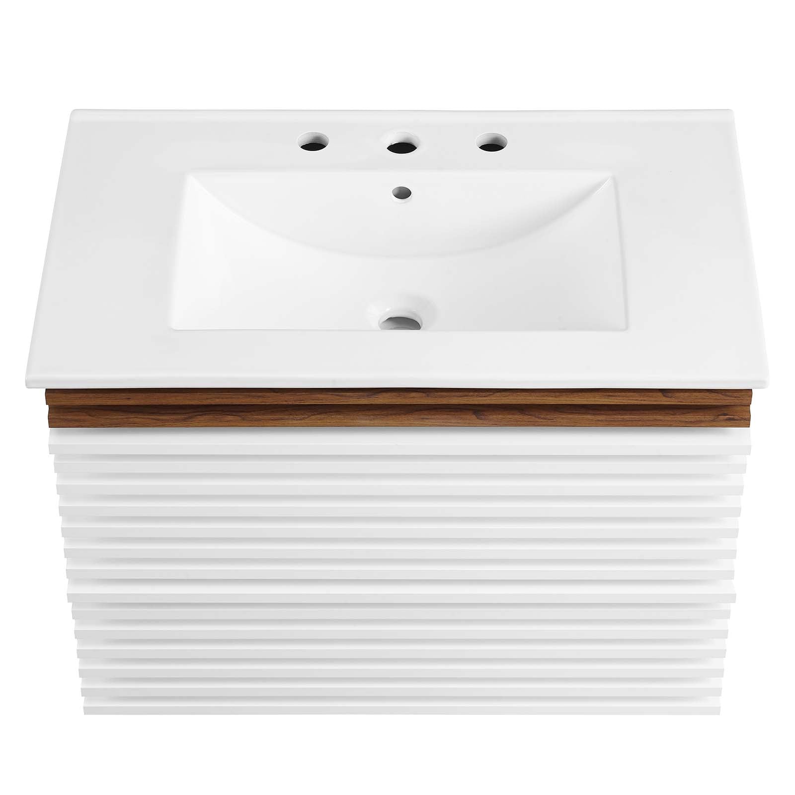 Render 30" Wall-Mount Bathroom Vanity by Modway