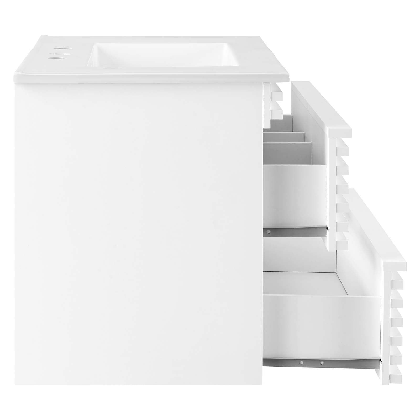 Render 30" Wall-Mount Bathroom Vanity by Modway