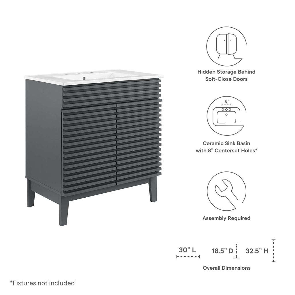 Render 30" Bathroom Vanity Cabinet by Modway