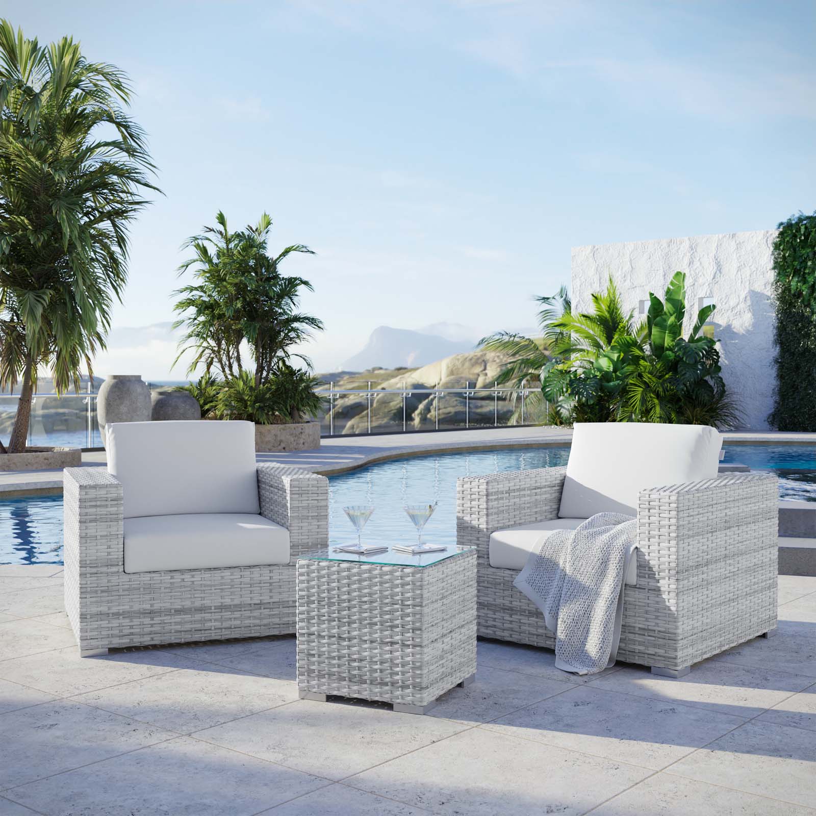 Convene 3-Piece Outdoor Patio Set by Modway