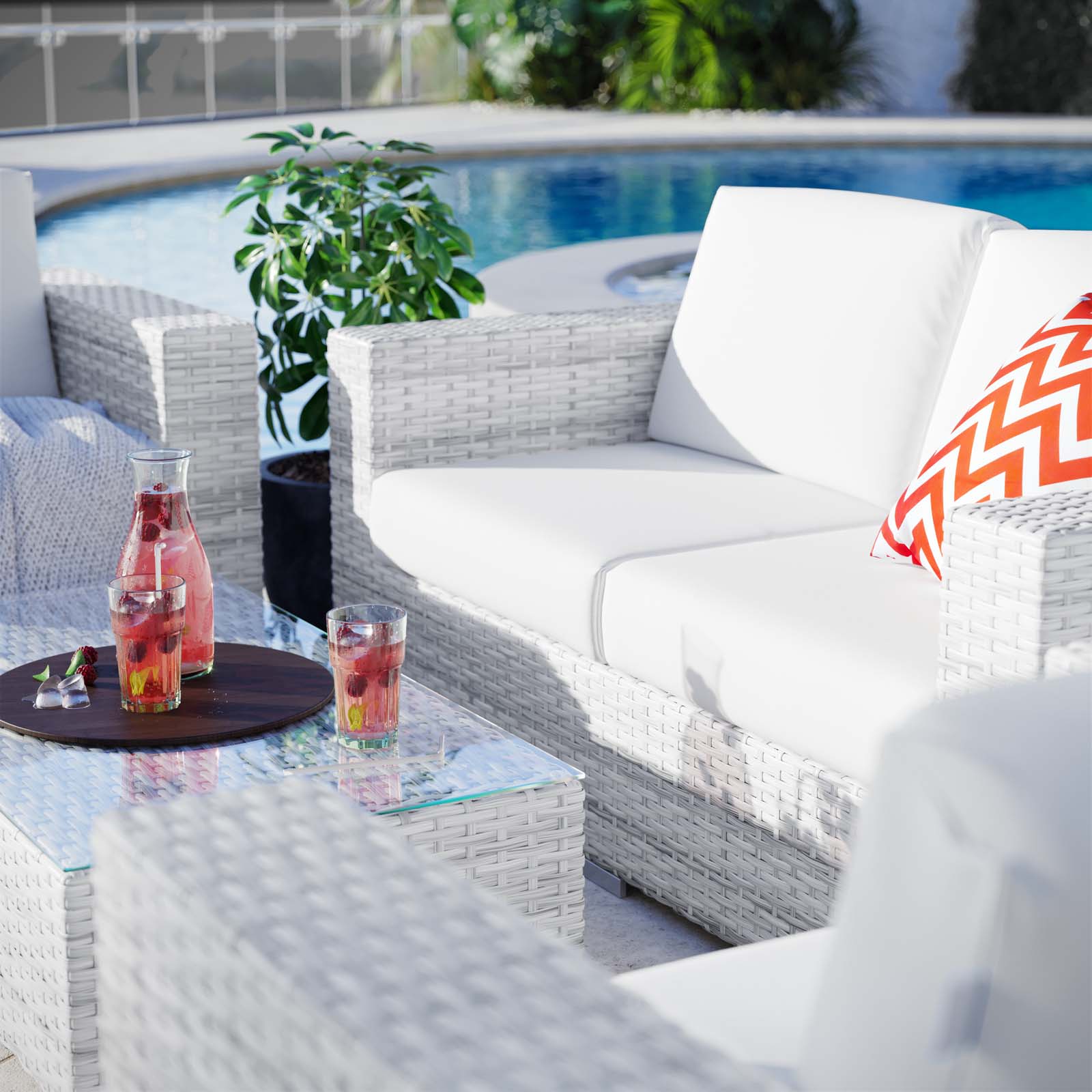 Convene 4-Piece Outdoor Patio Set by Modway