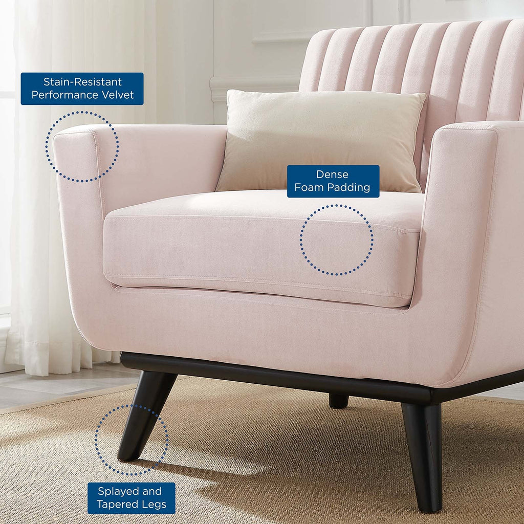 Engage Channel Tufted Performance Velvet Armchair by Modway