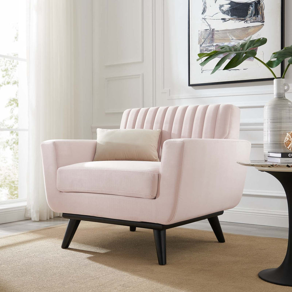 Engage Channel Tufted Performance Velvet Armchair by Modway