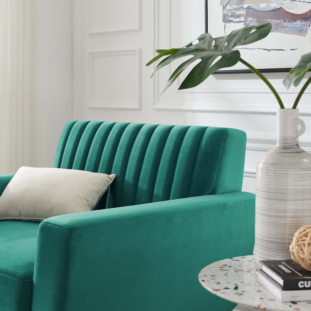 Engage Channel Tufted Performance Velvet Armchair by Modway