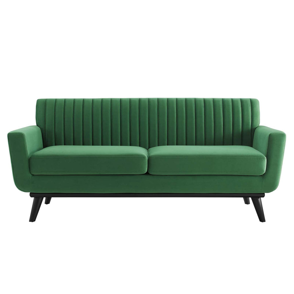 Engage Channel Tufted Performance Velvet Loveseat by Modway