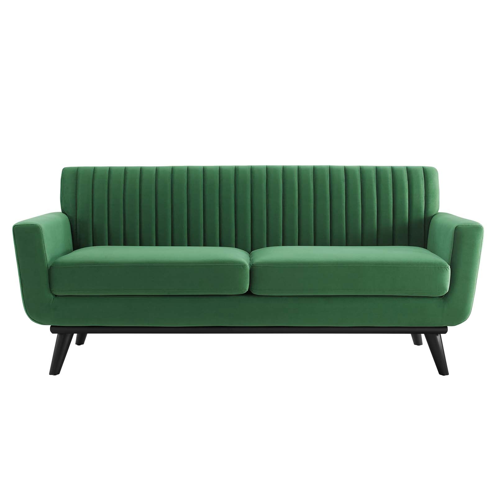 Engage Channel Tufted Performance Velvet Loveseat by Modway