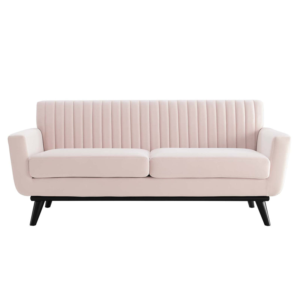 Engage Channel Tufted Performance Velvet Loveseat by Modway
