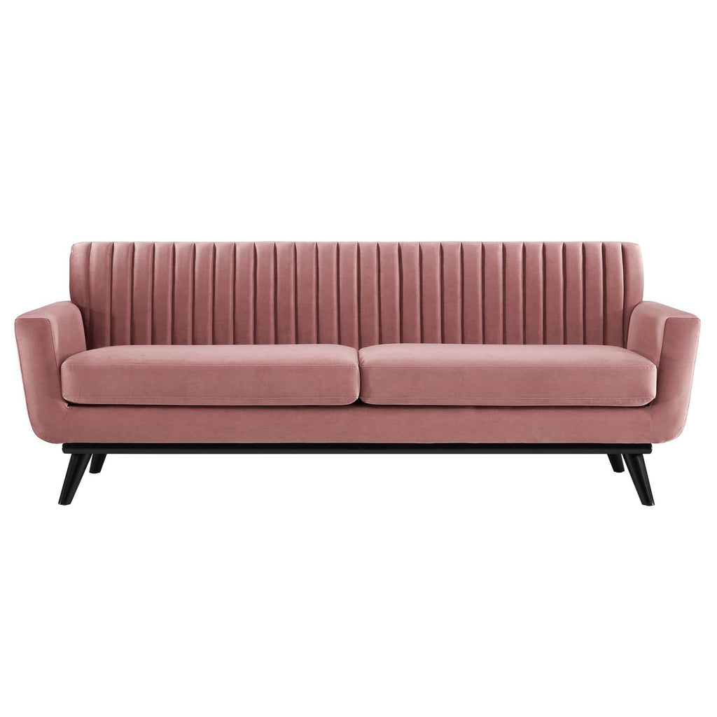 Engage Channel Tufted Performance Velvet Sofa by Modway