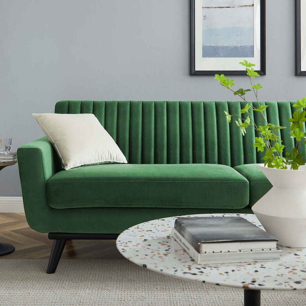 Engage Channel Tufted Performance Velvet Sofa by Modway