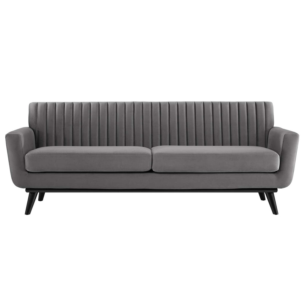 Engage Channel Tufted Performance Velvet Sofa by Modway
