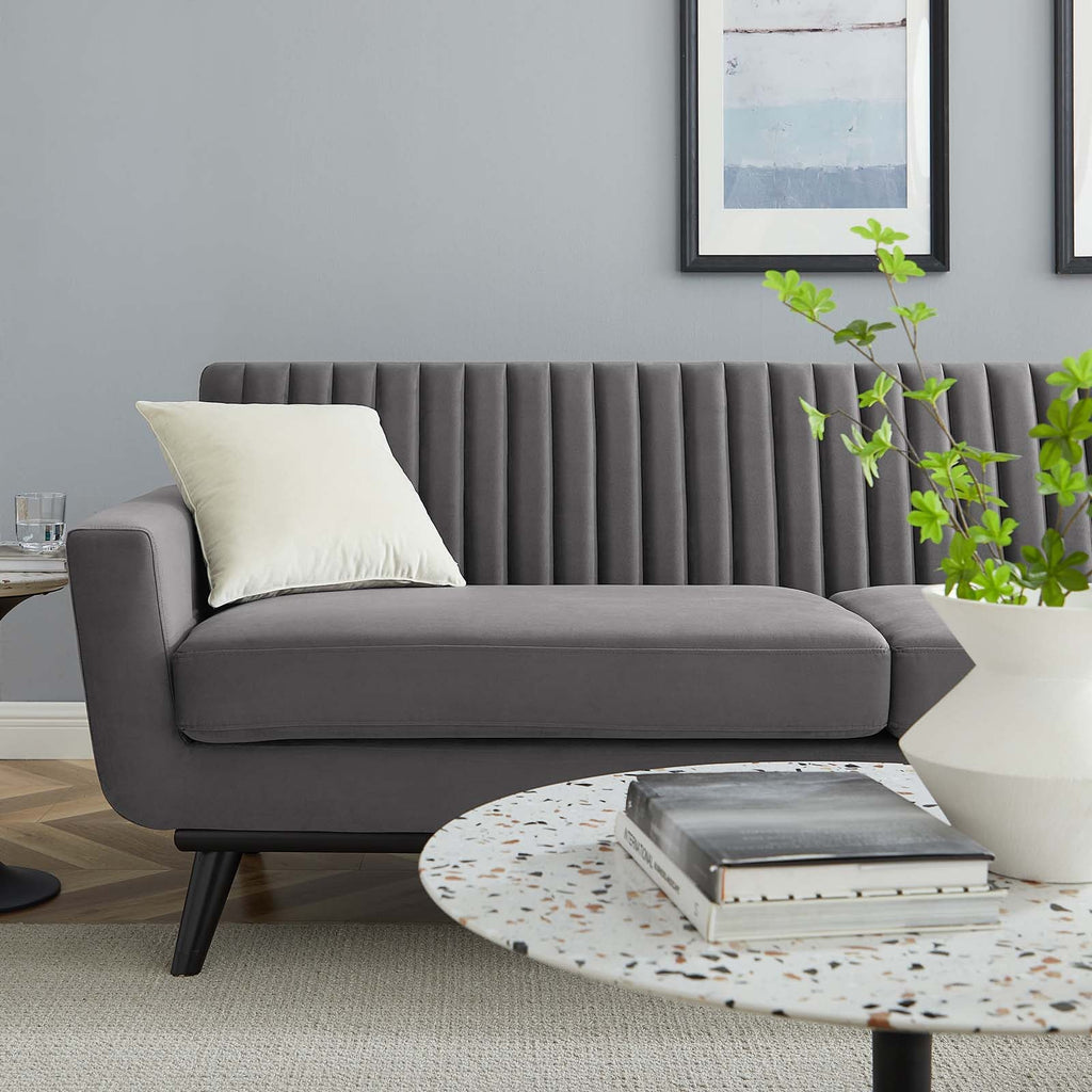 Engage Channel Tufted Performance Velvet Sofa by Modway