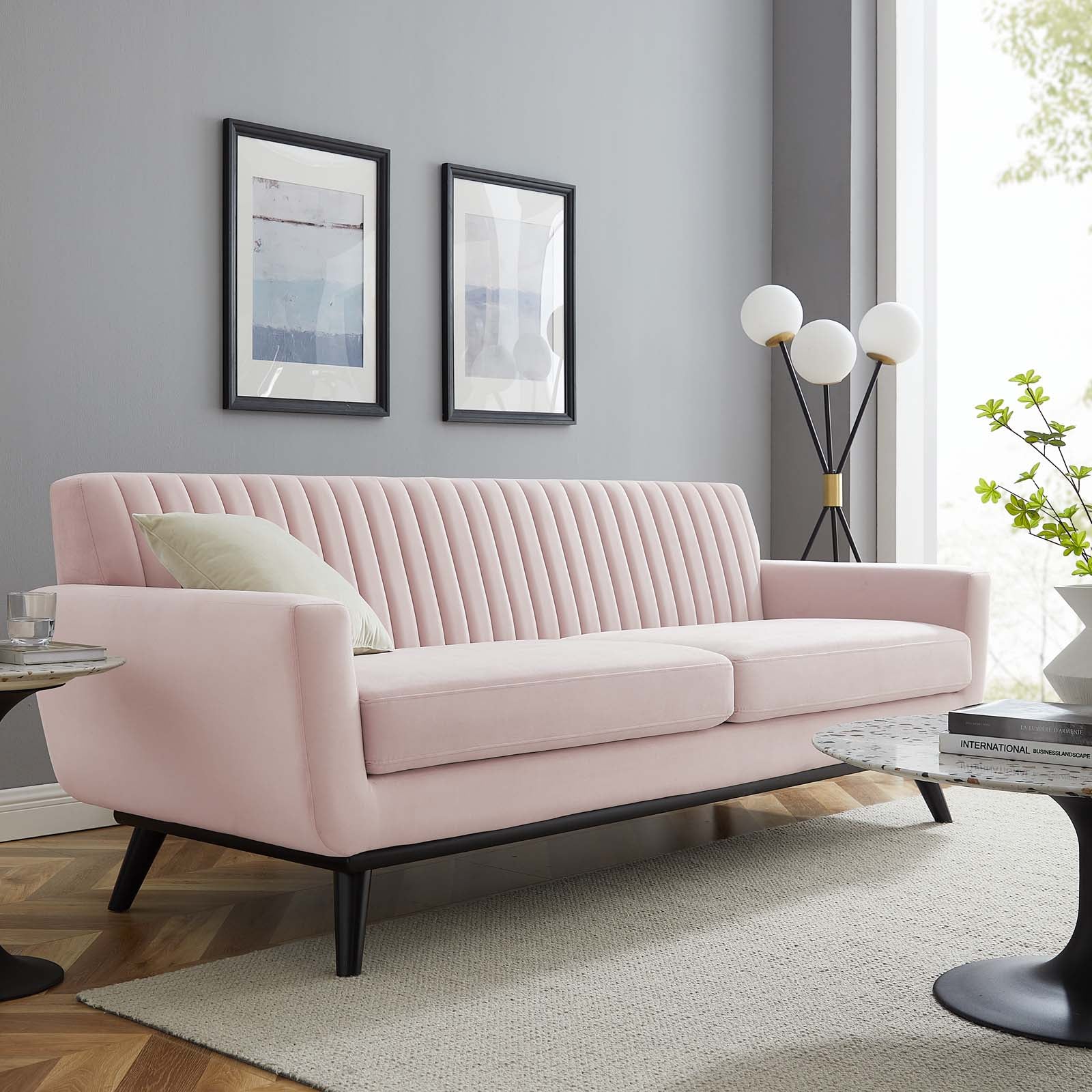 Engage Channel Tufted Performance Velvet Sofa by Modway