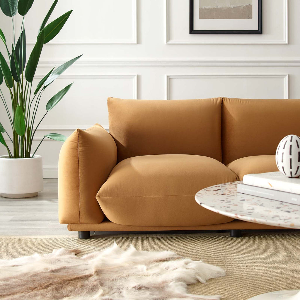 Copious Performance Velvet Loveseat by Modway
