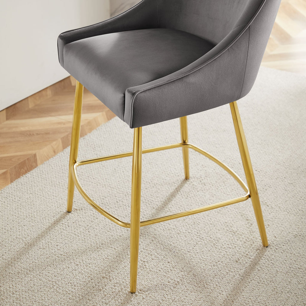 Discern Performance Velvet Counter Stool by Modway